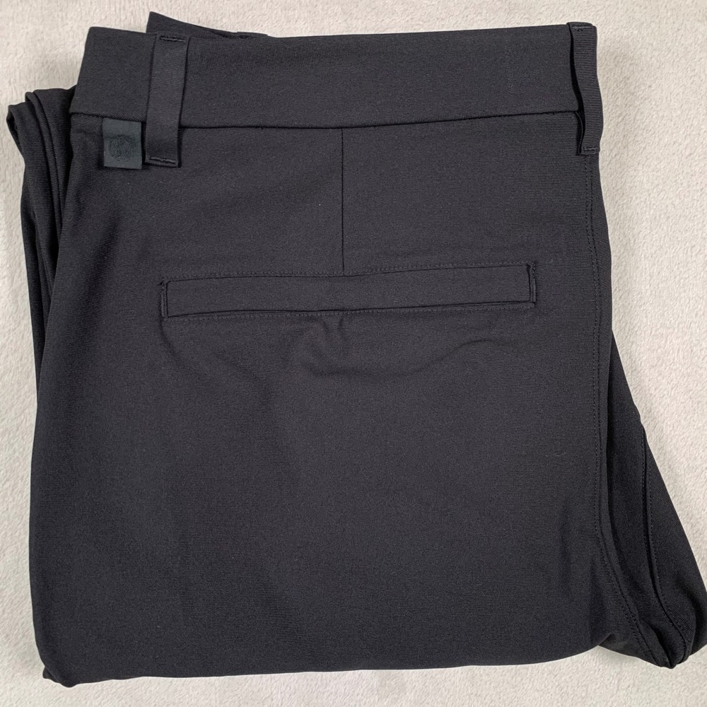 Lululemon Commission Slim Fit Pant Mens 33 Black Technical Chino Trousers